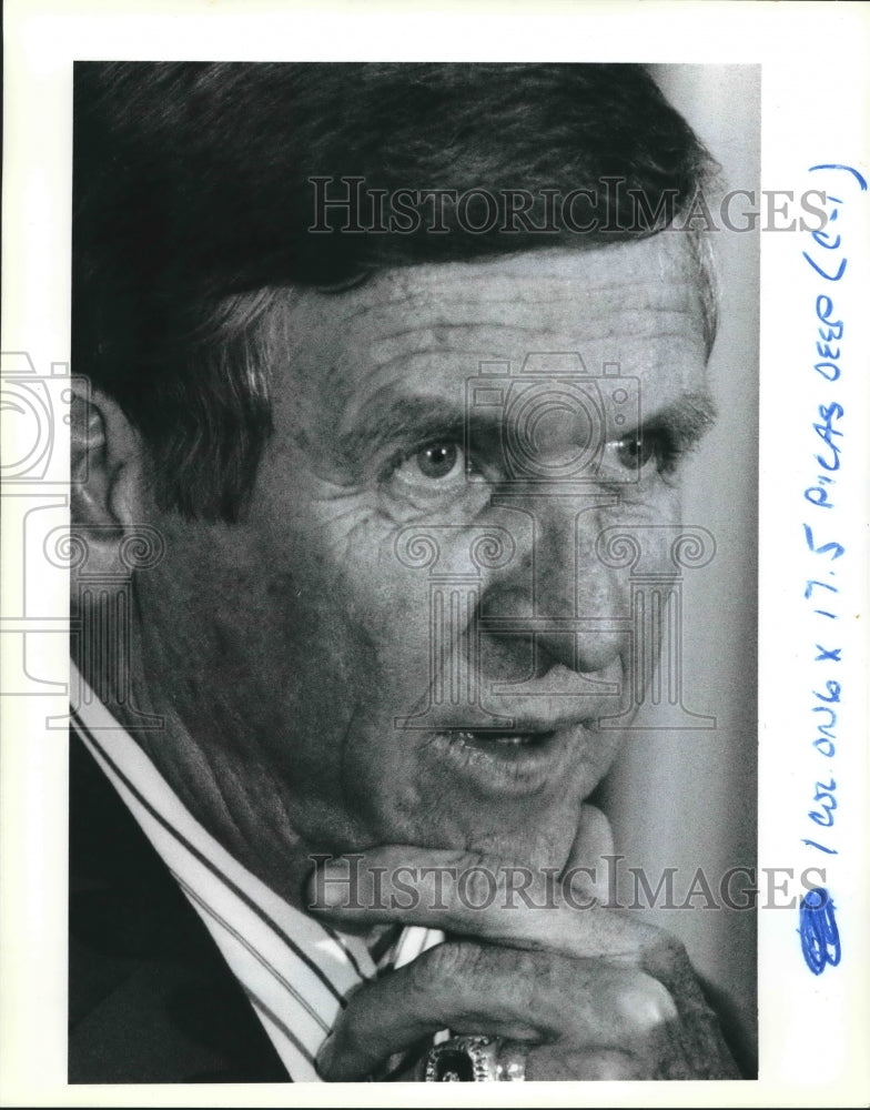 1990 Press Photo Tennessee Football Johnny Majors - nos08221- Historic Images