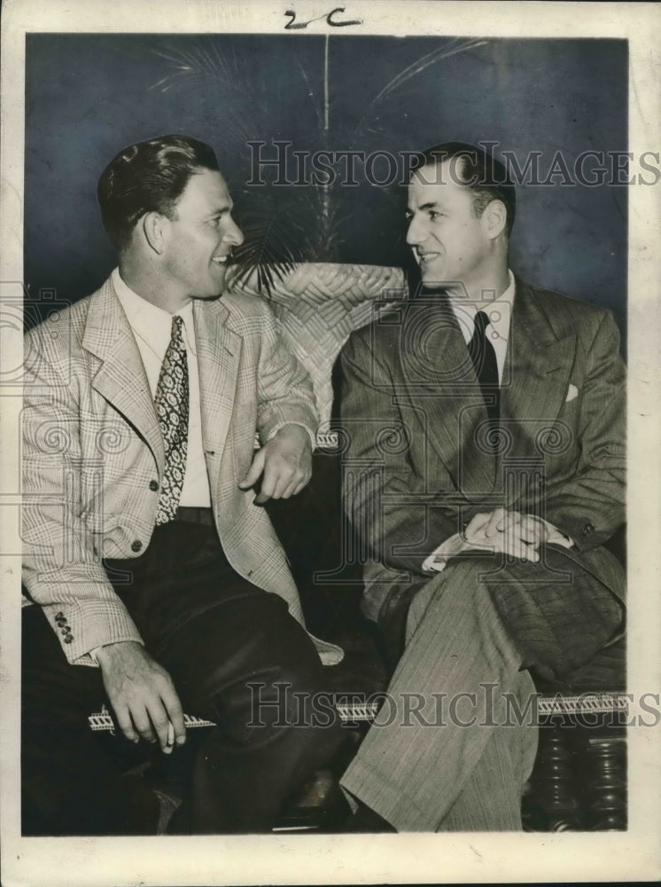 Press Photo Mel Ott and Bill Jurge - nos08232