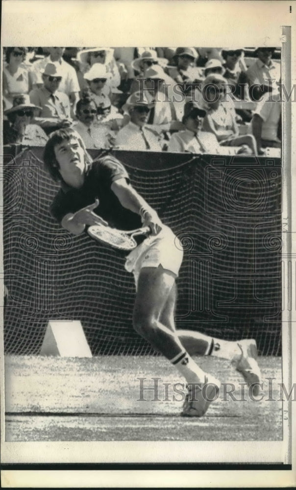 1974 Press Photo United States Tennis Star Jimmy Connors in Match - nos08241- Historic Images