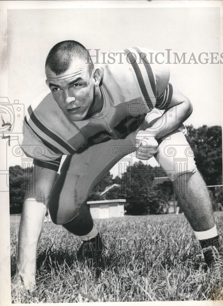 1959 Press Photo Football Player Jim Caskey Byrd, Tackle - nos08245- Historic Images