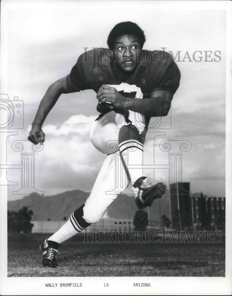 1972 Press Photo Arizona Football Player Wally Brumfield, Line Backer- Historic Images