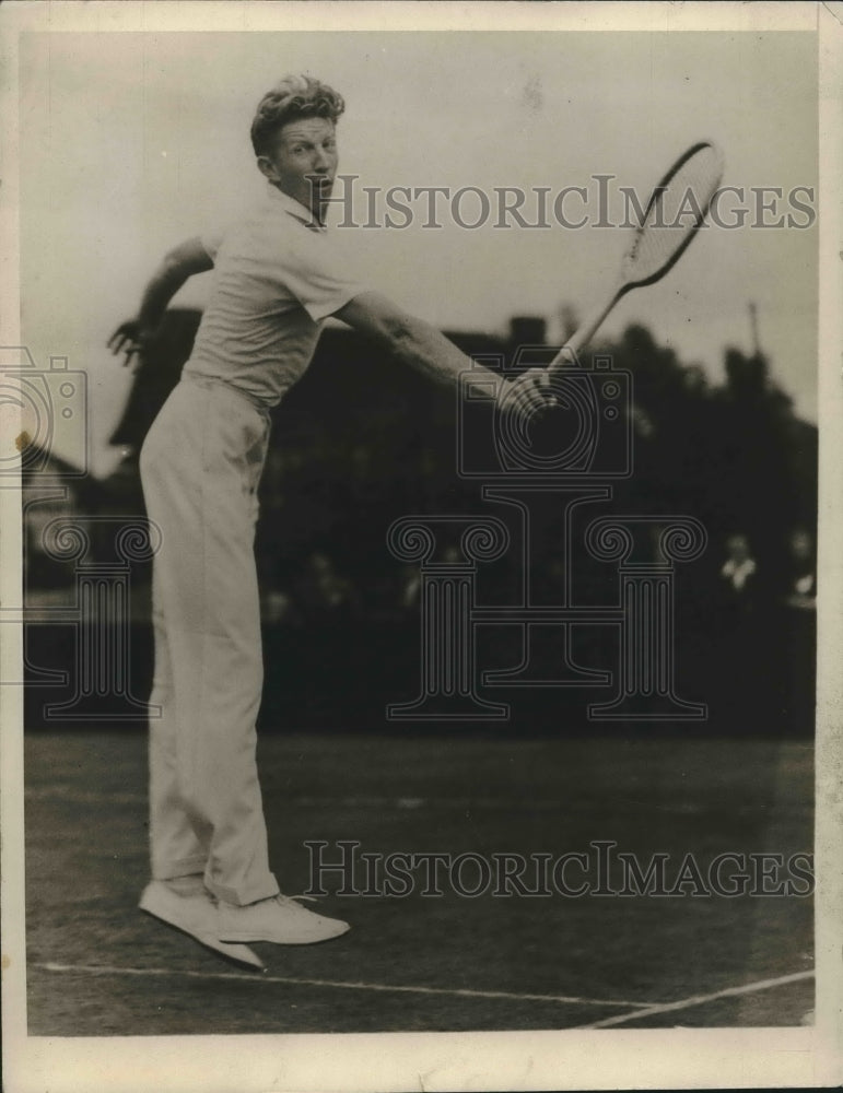 1936 Press Photo Tennis Player Donald Budge - nos08374- Historic Images