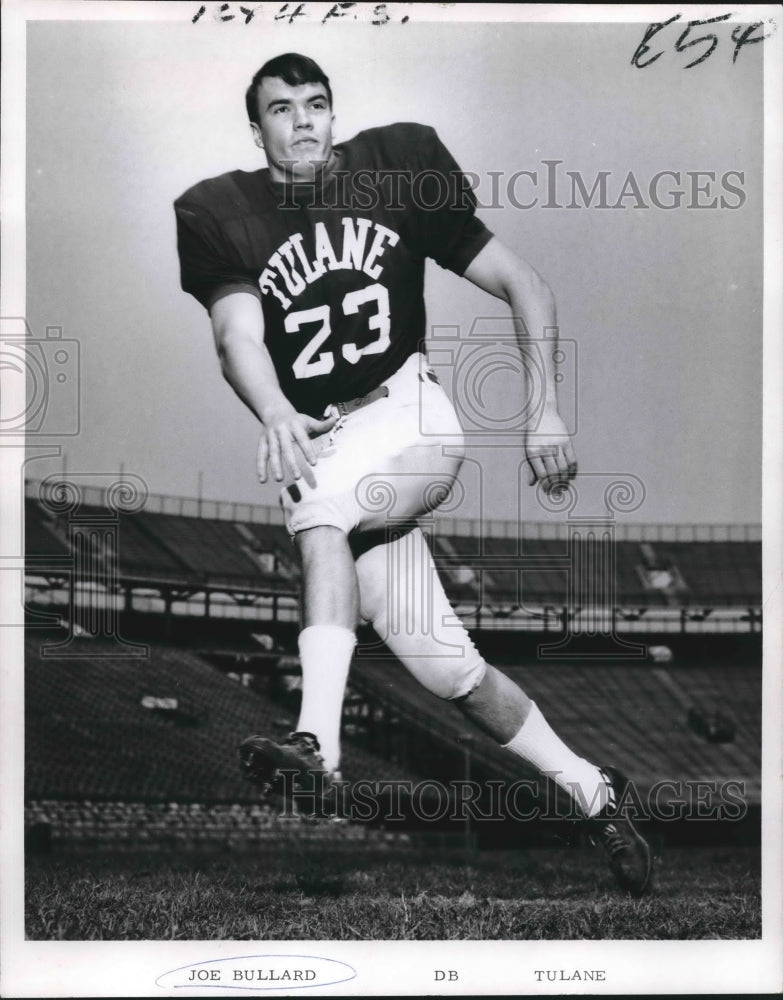 1969 Press Photo Tulane Football Player Joe Bullard, DB - nos08396- Historic Images