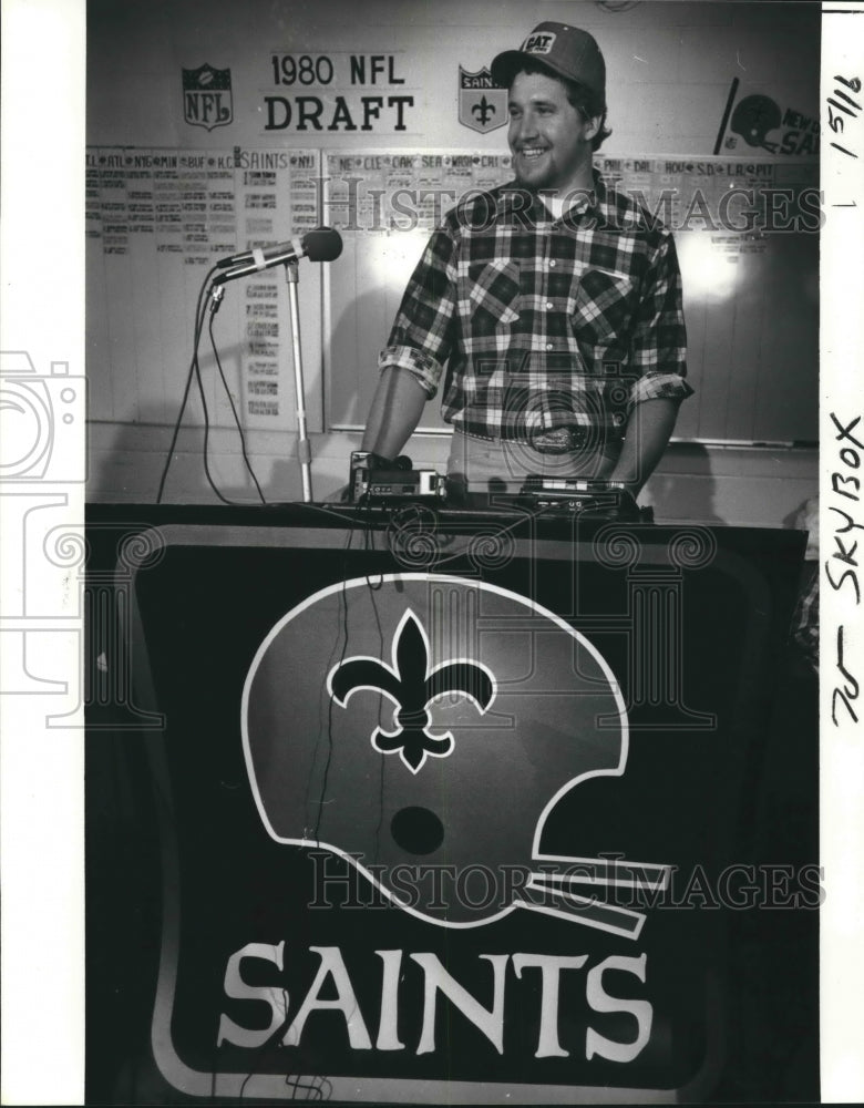 1980 Press Photo New Orleans Saints Football Player Stan Brock - nos08422- Historic Images