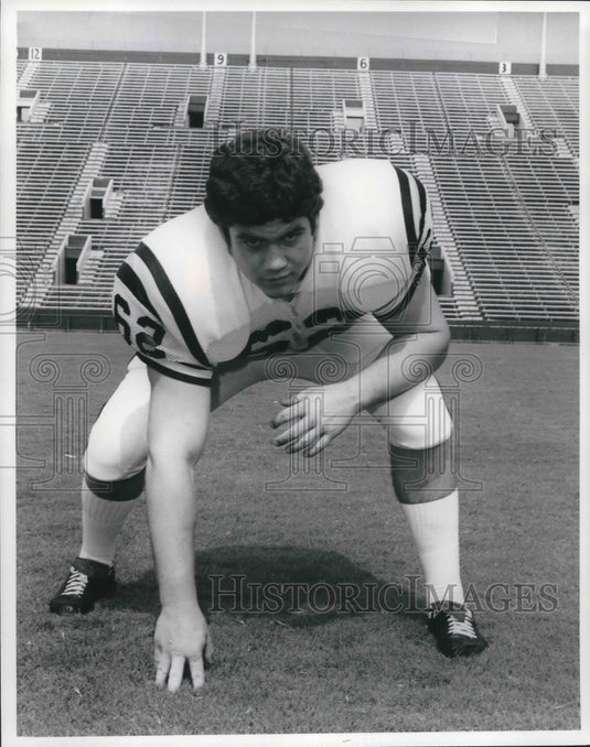 1974 Press Photo Louisiana State University Football Player Darryl Brue, DT- Historic Images