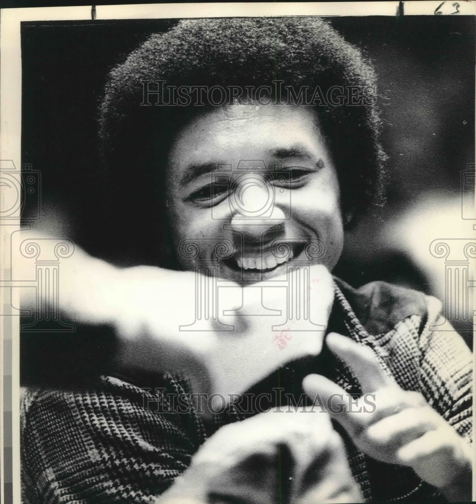 1975 Press Photo Tennis Player Arthur Ashe - nos08585- Historic Images