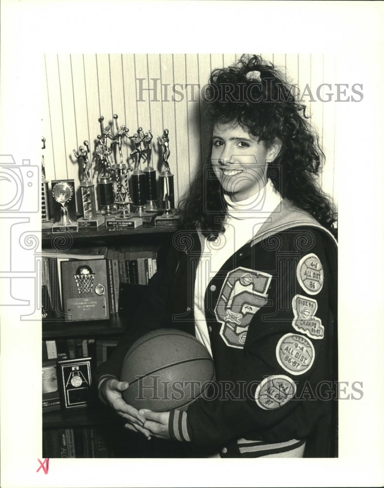 1989 Press Photo Michelle Dale is a student at Crescent City Baptist High School- Historic Images