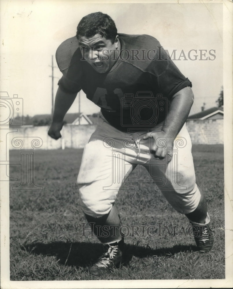 1967 Press Photo Football Player Pete Calamari of Holy Cross, T - nos08674- Historic Images