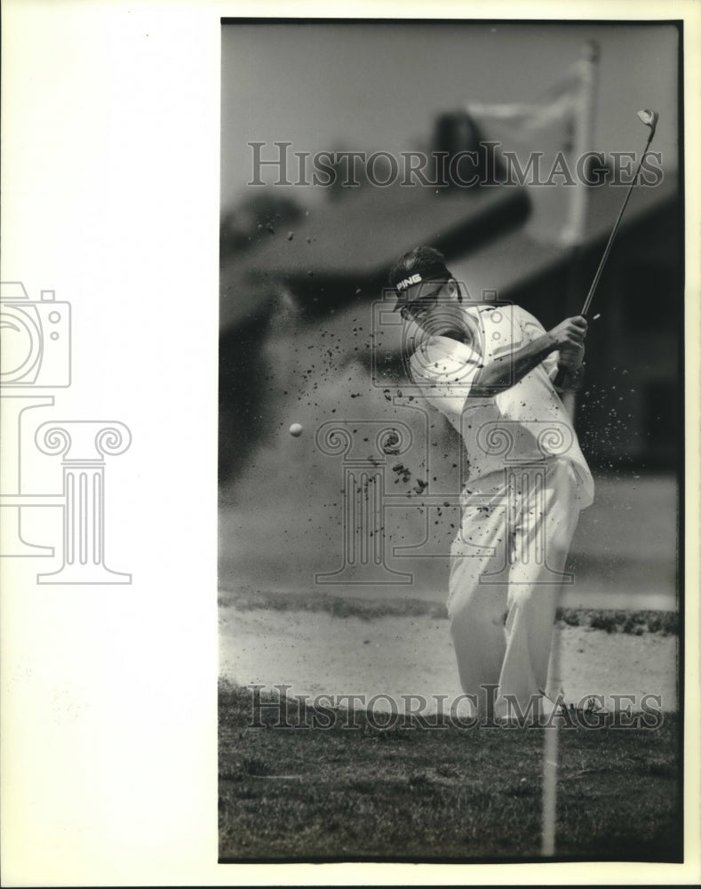 1988 Press Photo Golfer Rick D&#39;Aunoy at Stonebridge Crescent City Course- Historic Images