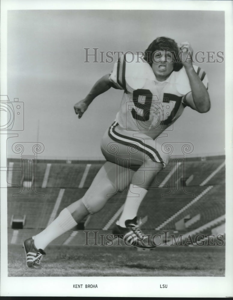 Press Photo Kent Broha, Louisiana State University Football Player - nos08890- Historic Images