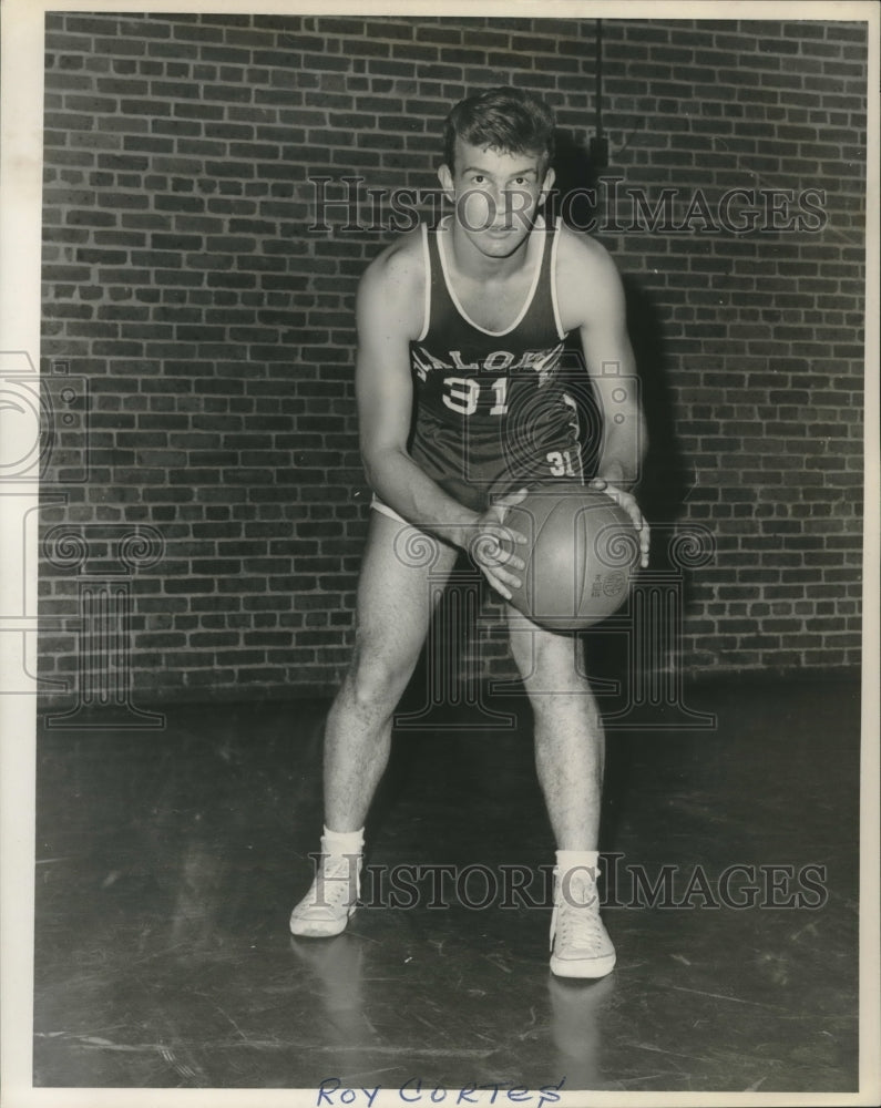 Press Photo Roy Cortes Saint Aloysius Basketball Player - nos08933- Historic Images