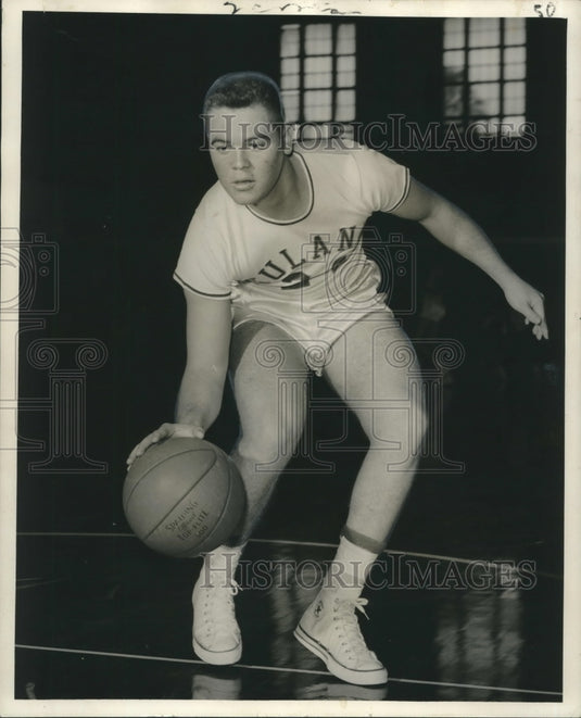 1967 Press Photo Tulane University Basketball Player Bob Delpit, Forward Guard- Historic Images