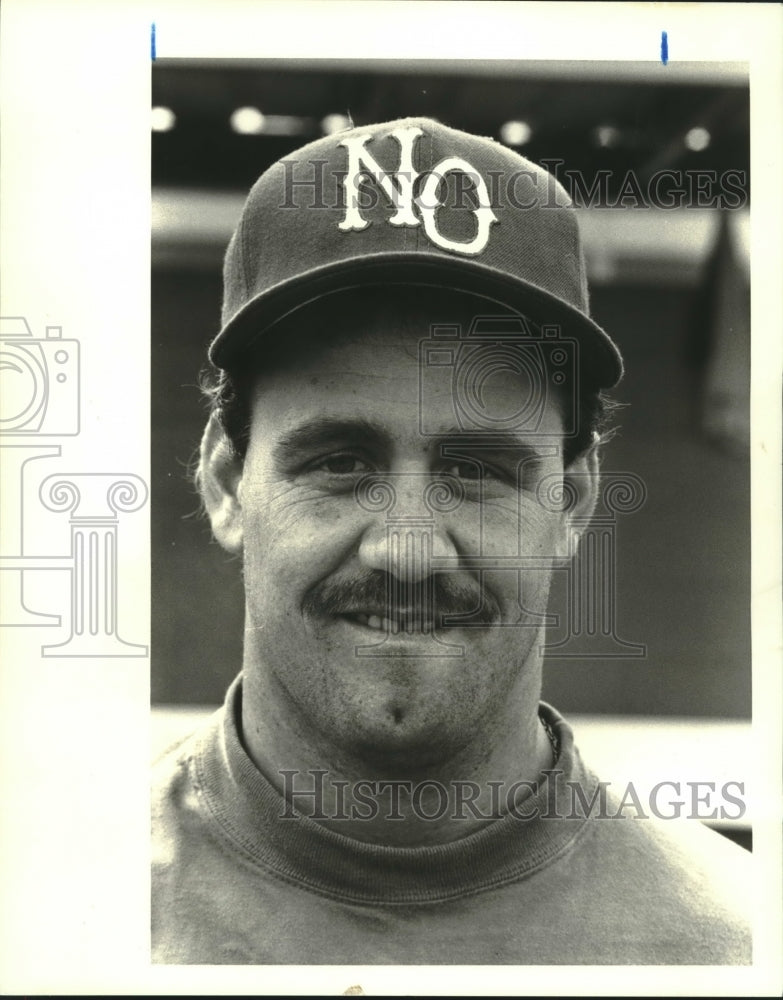 1985 Press Photo Pat Cummings, Baseball Player for University of New Orleans- Historic Images