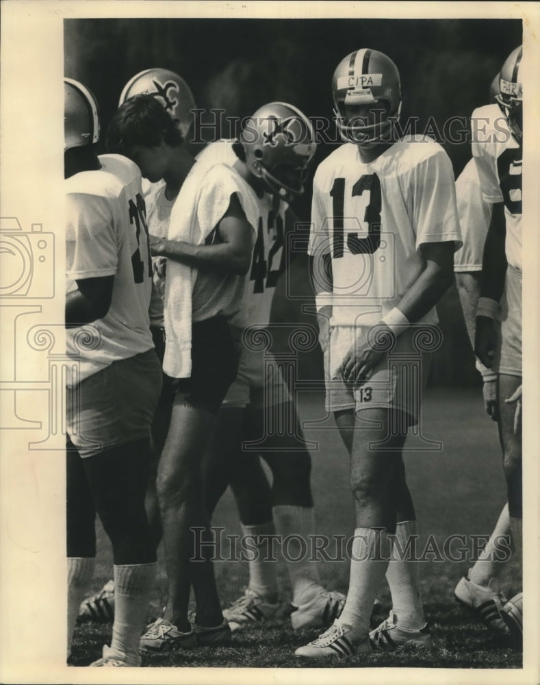 Press Photo Larry Cipa, New Orleans Saints Football Quarterback at Practice- Historic Images