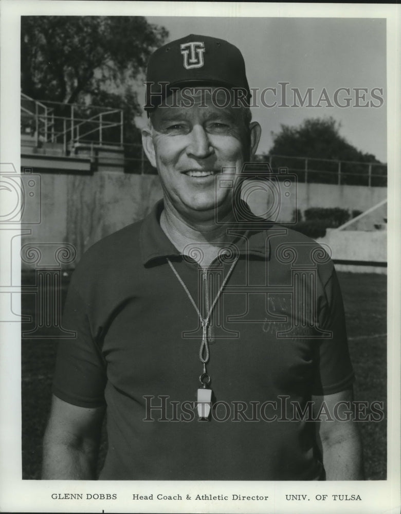 1968 Press Photo Glenn Dobbs, University of Tulsa Football Head Coach- Historic Images