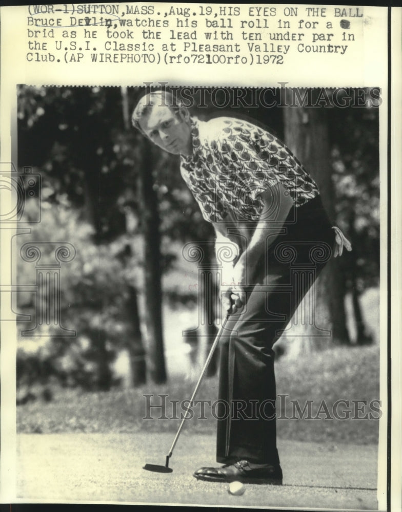 1972 Press Photo Golfer Bruce Devlin at Pleasant Valley Country Club Classic- Historic Images