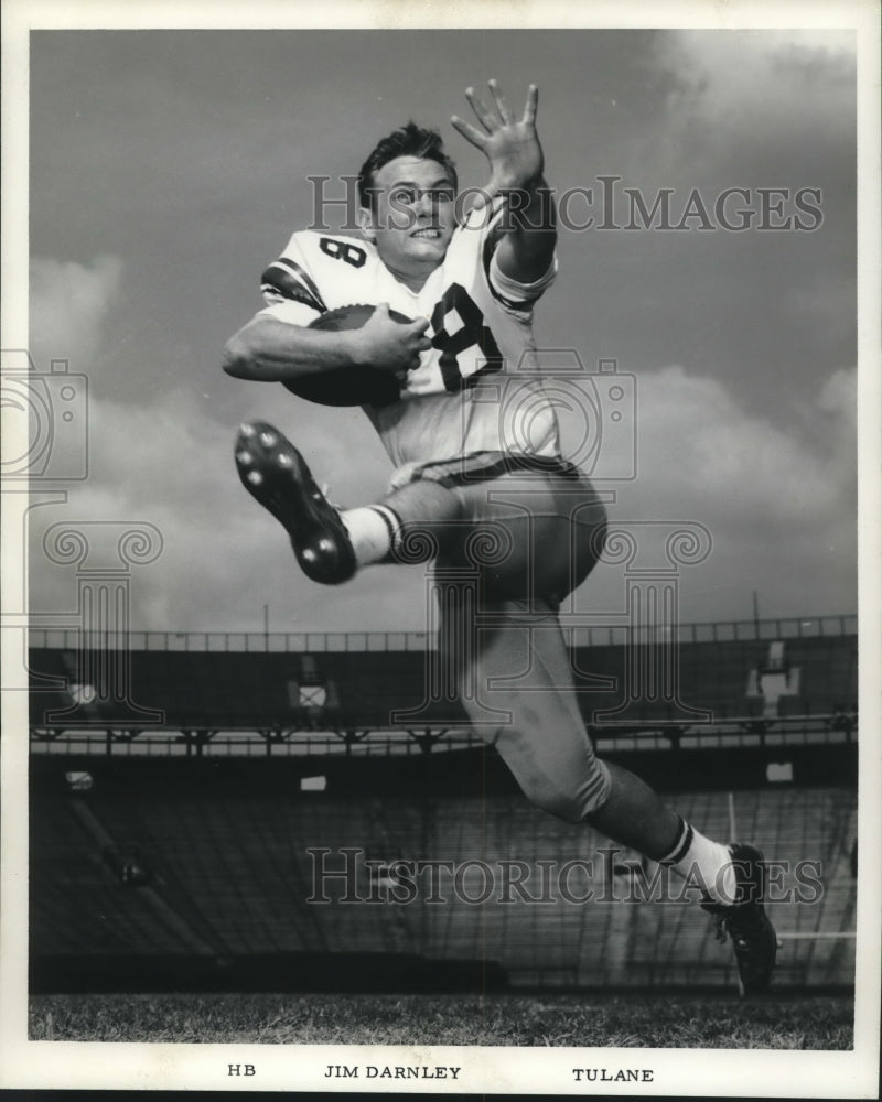 1967 Press Photo James Darnley, Tulane University Football Halfback - nos09429- Historic Images