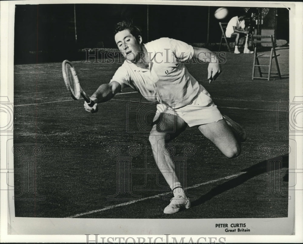 1972 Press Photo Peter Curtis, Great Britain Tennis Player - nos09467- Historic Images