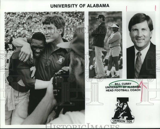 Press Photo Bill Curry, University of Alabama Head Football - nos09546- Historic Images