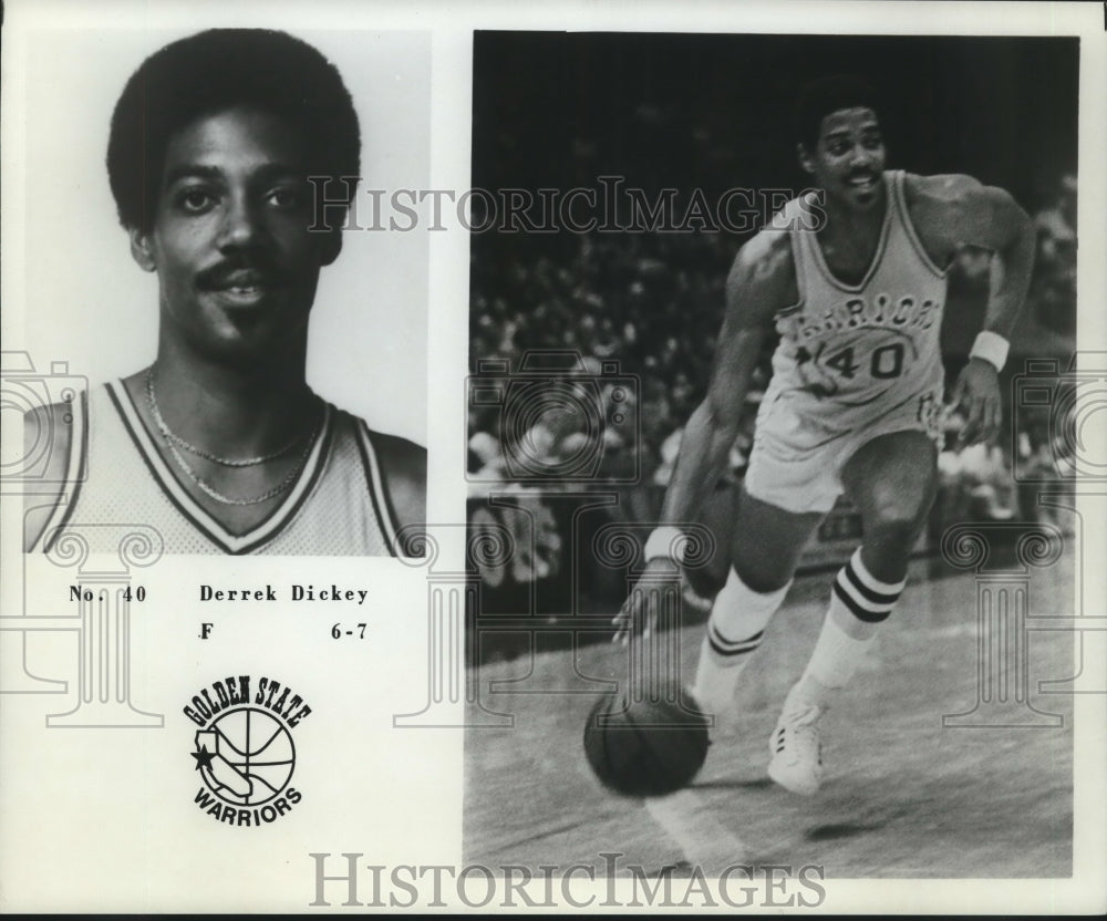 1978 Press Photo Golden State Warriors Basketball Player Derrek Dickey, Forward- Historic Images