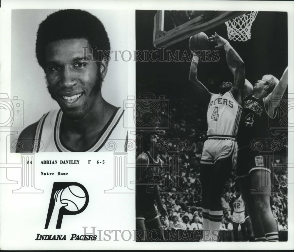 1978 Press Photo Indiana Pacers Basketball Player Adrian Dantley, #4, Forward- Historic Images