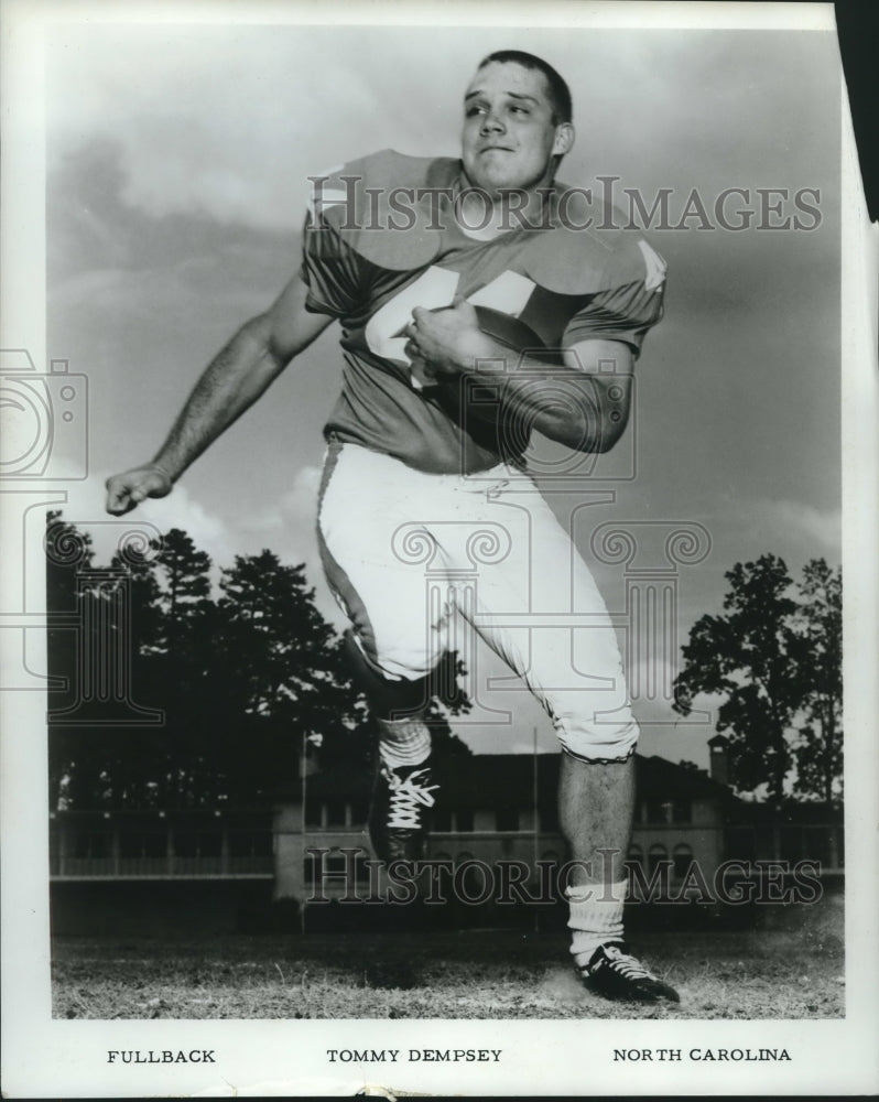 1967 Press Photo Tommy Dempsey, North Carolina Fullback Football Player- Historic Images