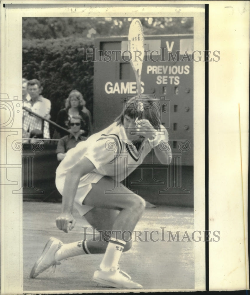 1974 Press Photo Tennis Player Jimmy Connors at Wimbledon Game - nos10031- Historic Images