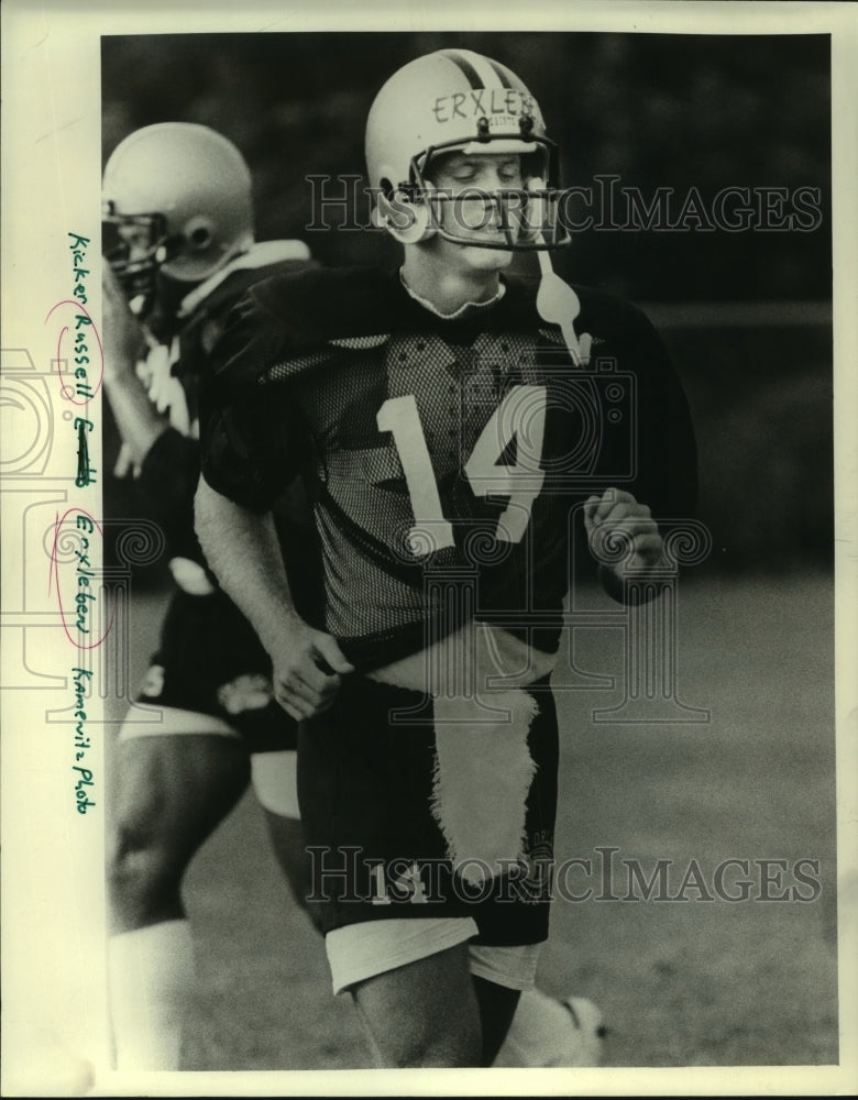 1981 Press Photo Football Kicker Russell Erxleben - nos10083- Historic Images