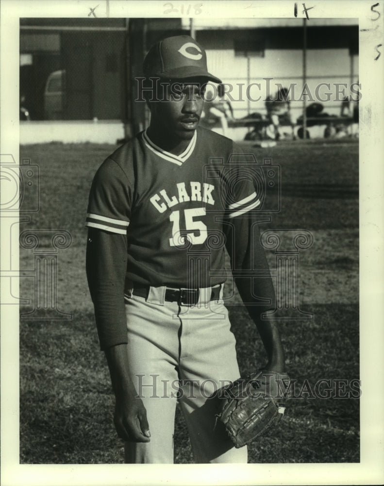 1982 Press Photo Martin Foley, Clark High School Baseball Player - nos10099- Historic Images