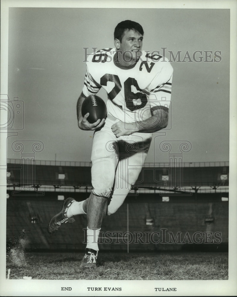 1967 Press Photo Turk Evans, Tulane Football Player - nos10124- Historic Images