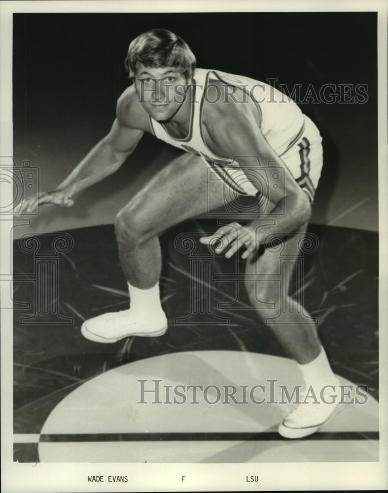 1974 Press Photo Wade Evans, Louisiana State University Basketball Player- Historic Images