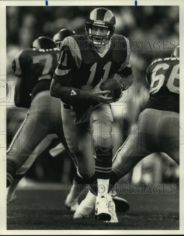 1990 Press Photo Jim Everett, Football Player at Game - nos10137- Historic Images