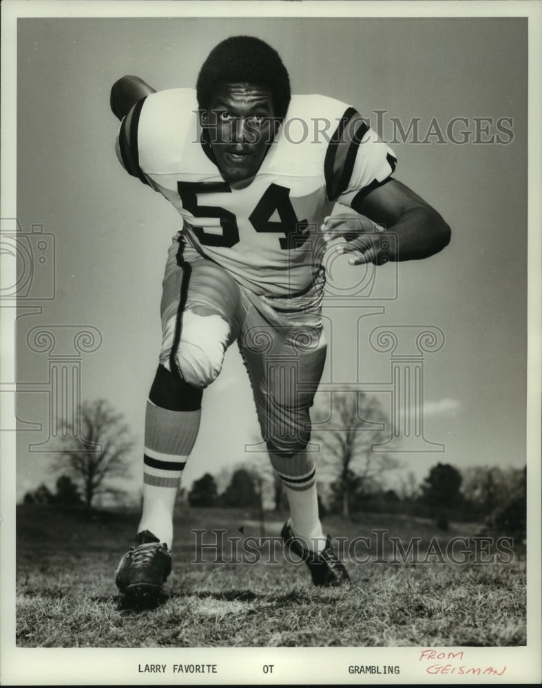 1974 Press Photo Larry Favorite, Grambling Football Player - nos10219- Historic Images