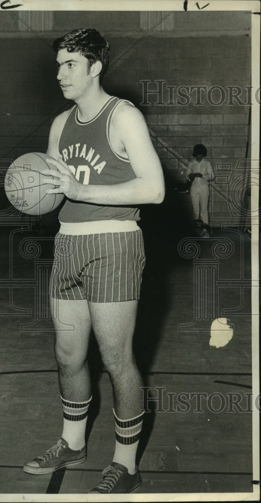 1972 Press Photo Raph Ferbosse, Prytania Panthers Basketball Player - nos10273- Historic Images