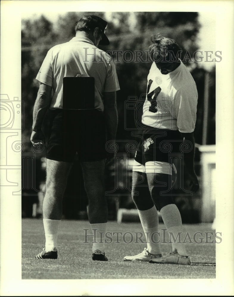 1979 Press Photo Russell Erxleben, Saints Football Player at Rookie Camp- Historic Images