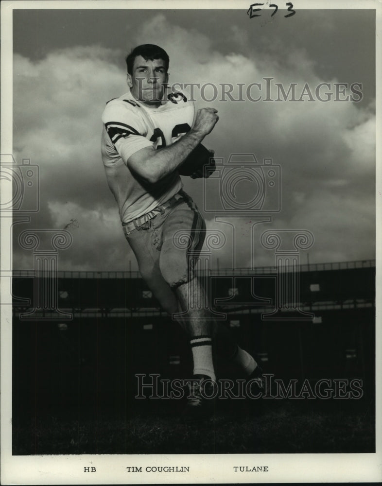 1967 Press Photo Tim Coughlin, Tulane University Football Player - nos10451- Historic Images