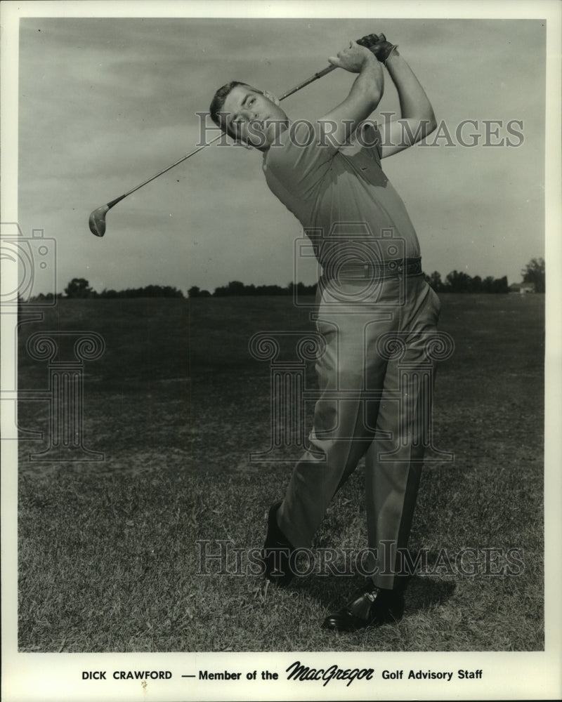 1967 Press Photo Golfer Dick Crawford, MacGregor Golf Advisory Staff Member- Historic Images