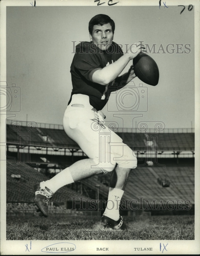 1969 Press Photo Paul Ellis, Tulane University Football Player - nos10535- Historic Images