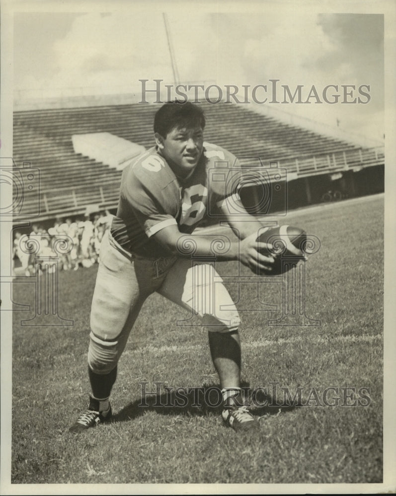 Press Photo Calvin Foet, Football Quarterback - nos10605- Historic Images