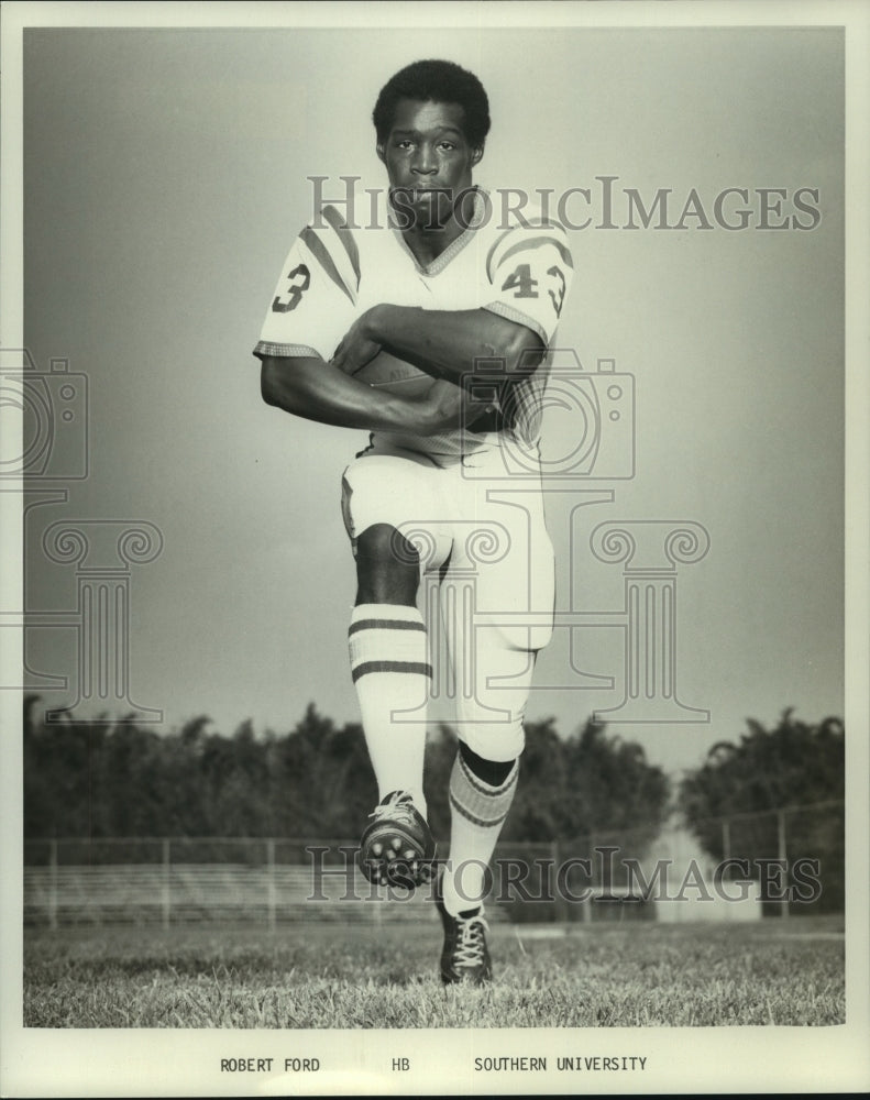 1976 Press Photo Robert Ford, Southern University Football Player - nos10613- Historic Images