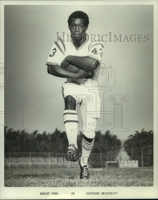 1976 Press Photo Robert Ford, Southern University Football Player - nos10613- Historic Images