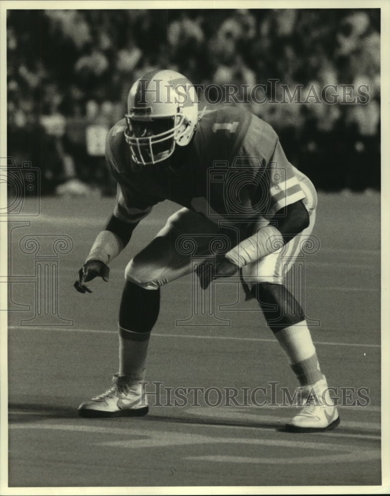 1988 Press Photo Andre Creamer, Tennessee Football Player - nos10790- Historic Images