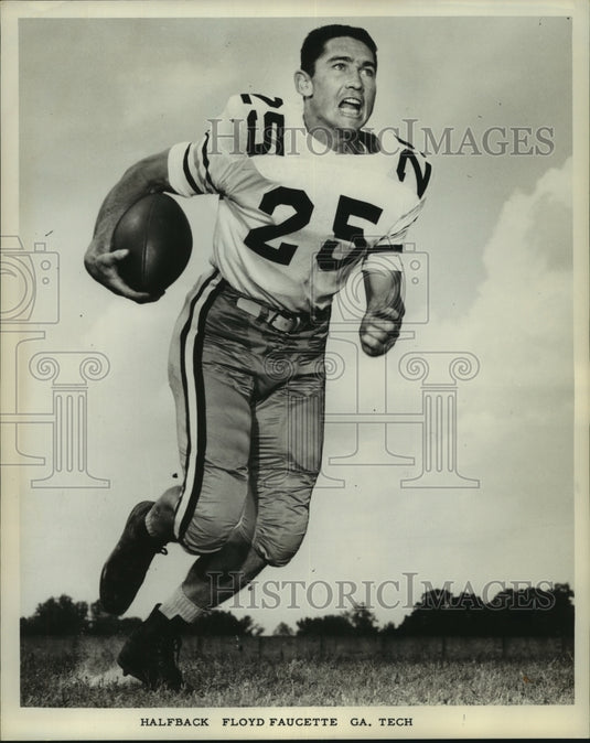 Press Photo Floyd Faucette, Georgia Tech Football Halfback - nos10862- Historic Images