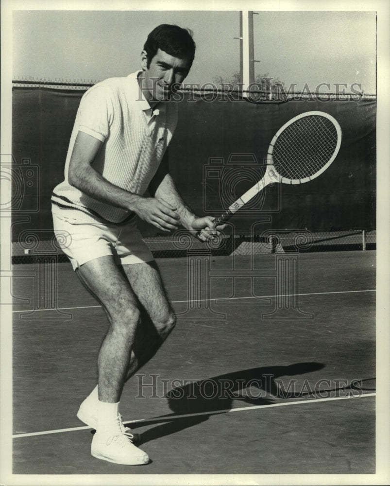 1970 Press Photo Steve Faulk, Louisiana State University Tennis Player- Historic Images