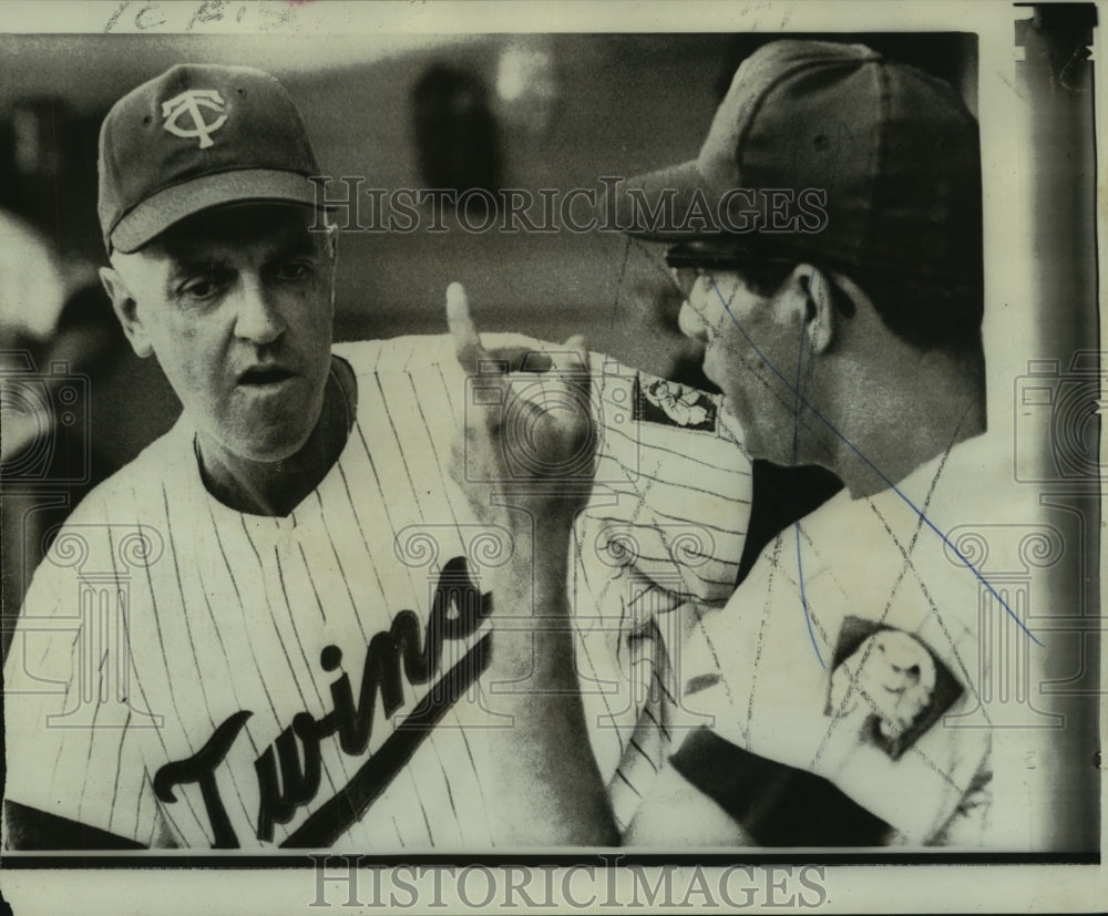 1967 Press Photo Calvin Griffith, Minnesota Twins Baseball President - nos10959- Historic Images