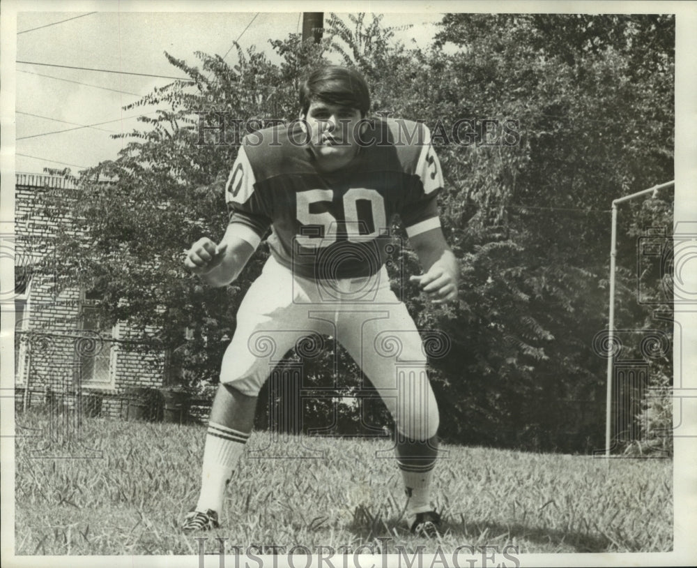 1974 Press Photo Paul Falter, Jesuit Football Player - nos10975- Historic Images