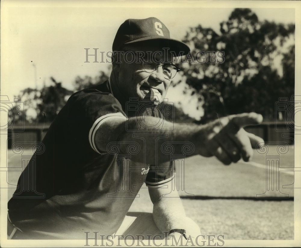 Press Photo Jackie Curtice, Stanford Football Coach - nos11349- Historic Images