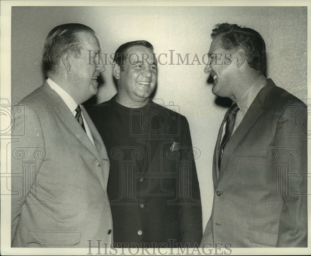 1970 Press Photo Jack Faulkner, Saints Football Coach at Harahan Gym Dedication- Historic Images