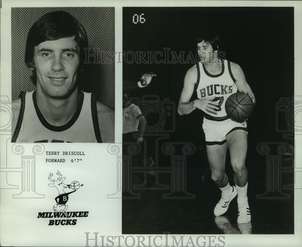 1975 Press Photo Terry Driscoll, Milwaukee Bucks Basketball Player - nos11518- Historic Images