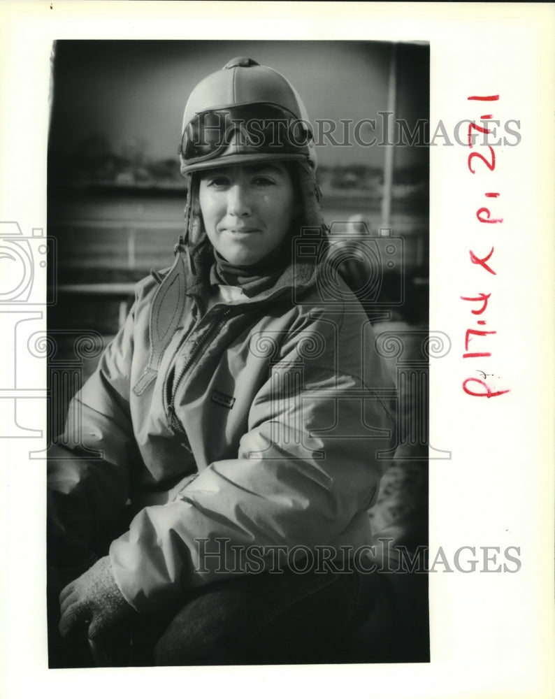 1991 Press Photo Tammy Fox, jockey New Orleans Fairgrounds - nos11555- Historic Images